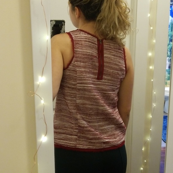 Anthro Berry Striped Sleeveless Top - Picture 7 of 7